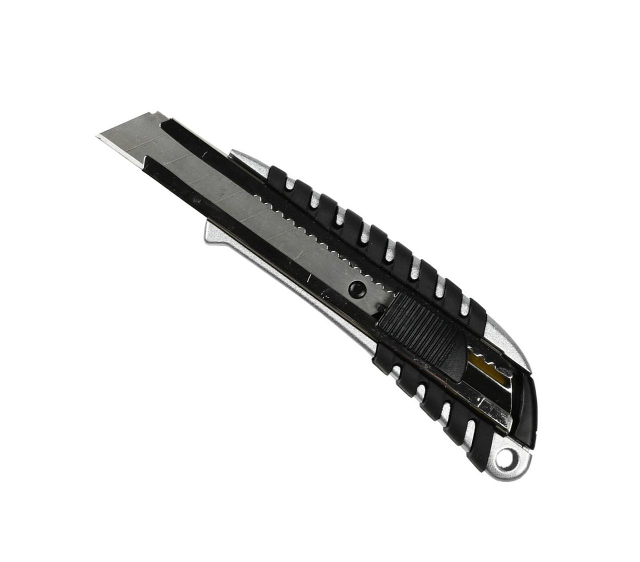 32600 Profi-Cutter, 18 mm, Ergonomischer Griff, Klingennachführung, silber-schwarz