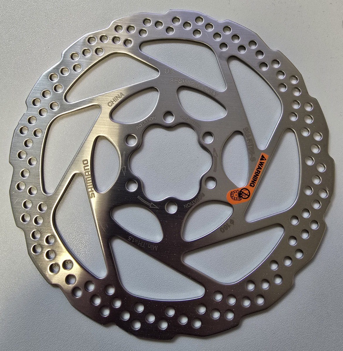0442729 Bremsscheibe Shimano SM-RT56, 160 mm, 6-Loch, Edelstahl/Aluminium, Resin