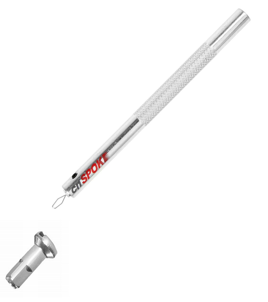 32276 Nippelklemmschraubendreher, einfaches einspeichen bei Hohlkammerfelgen, Länge 130 mm, silber